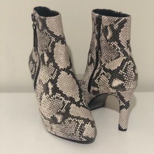 Snakeskin print Naturalizer Tiana Boots Booties